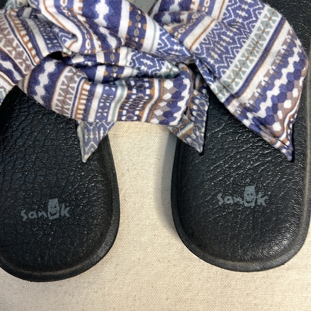 Sanuk Yoga Sling 2 Sandals | Size 7 | Tribal Aztec Print - Picture 6 of 6